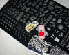 Back To School - Primary (CjS-44) Steel Nail Art Stamping Plate 14 x 9 Clear Jelly Stamper 