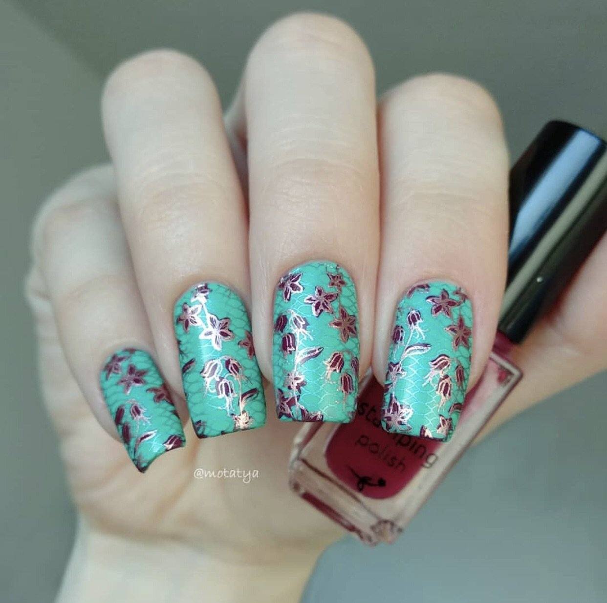 Feeling Lacy - (CjS-51) - Steel Nail Art Stamping Plate 14 x 9 Clear Jelly Stamper 