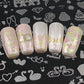 Here Comes the Bride (CjS-70) Steel Nail Art Stamping Plate 14 x 9 Clear Jelly Stamper 