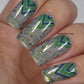 Tri-Angular (CjS-76) Steel Nail Art Stamping Plate 14 x 9 Clear Jelly Stamper 