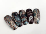 Paisley Princess (CjS-99) Steel Nail Art Stamping Plate