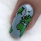 Treasures of the Sea (CjSLC-11) - Steel Nail Art Stamping Plate 14 x 9 Clear Jelly Stamper 