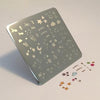 MINI Sea and Stars Doodle (CjS-17) - Steel Nail Art Stamping Plate 6x6 Clear Jelly Stamper 