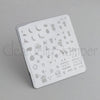 Summer Drinks and Fruit Doodle (CjS-20) - Steel Nail Art Stamping Plate 6x6 Clear Jelly Stamper 