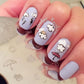 Flower and Sky Doodle (CjS-21) - Steel Nail Art Stamping Plate 6x6 Clear Jelly Stamper 