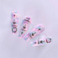 Christian Plate 1 - Hooked on Jesus! (CjSLC-14) - Steel Nail Art Stamping Plate 14 x 9 Clear Jelly Stamper 