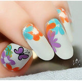 Infinite Flower (CjS-04) - Steel Nail Art Stamping Plate 6x6 Clear Jelly Stamper 