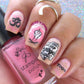 Eat, Sleep, Yoga, Repeat! (CjS-206) Steel Stamping Nail Art Plate 8 x 8 Clear Jelly Stamper 