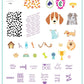 Puppy Love (CjS LC-23 ) - Steel Stamping Plate 14 x 9 Clear Jelly Stamper 