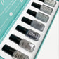 Stamping Polish Kit - 7 Shades of Grey (7 colors)