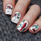 Mistletoe Wishes (CjS C-47) Steel Nail Art Stamping Plate 14 x 9 Clear Jelly Stamper 
