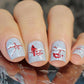 Mistletoe Wishes (CjS C-47) Steel Nail Art Stamping Plate 14 x 9 Clear Jelly Stamper 