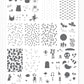 Trick or Creeping (CjSH-42) Steel Stamping Plate 14 x 9 Clear Jelly Stamper 