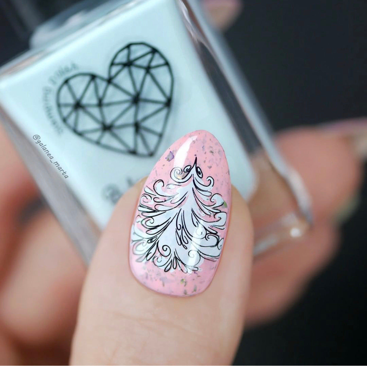 Oh Christmas Tree! (CjSC-44) Steel Nail Art Stamping Plate 8 x 8 Clear Jelly Stamper 