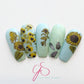 Sunflowers (CjS-163) Steel Stamping Plate 8 x 8 Clear Jelly Stamper 