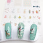 Happy Little Holiday (CjS C-31) Steel Nail Art Stamping Plate 14 x 9 Clear Jelly Stamper 