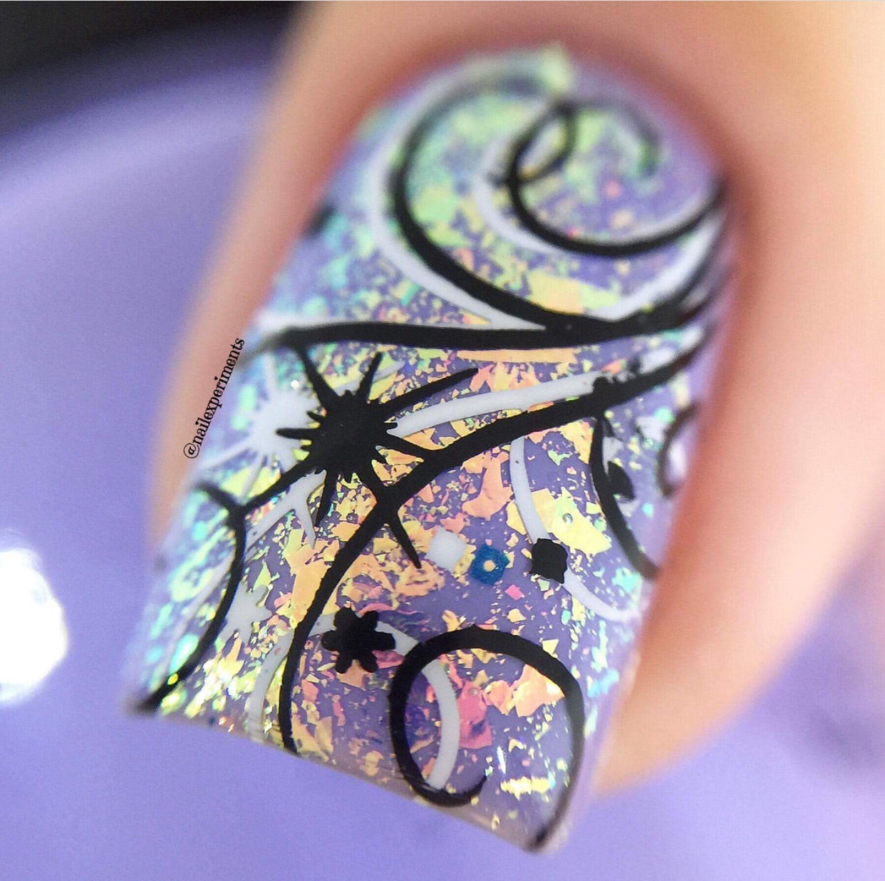 Diamonds in Ice (CjSC-14) - Steel Nail Art Stamping Plate 14 x 9 Clear Jelly Stamper 