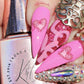 bright-manicure-with-valentines-nail-art-designs-of-hearts-and-letters-L-O-V-E