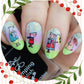 Happy Little Holiday (CjS C-31) Steel Nail Art Stamping Plate 14 x 9 Clear Jelly Stamper 