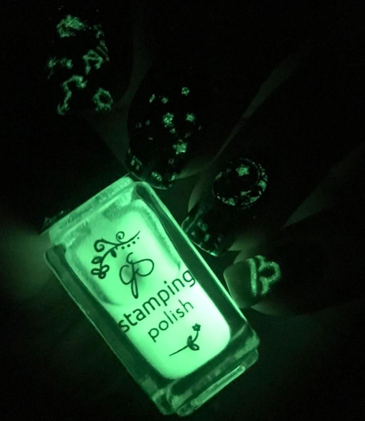 GLOW! - Stamping Polish (5ml) Base/Top/Cuticle/Glow Clear Jelly Stamper 