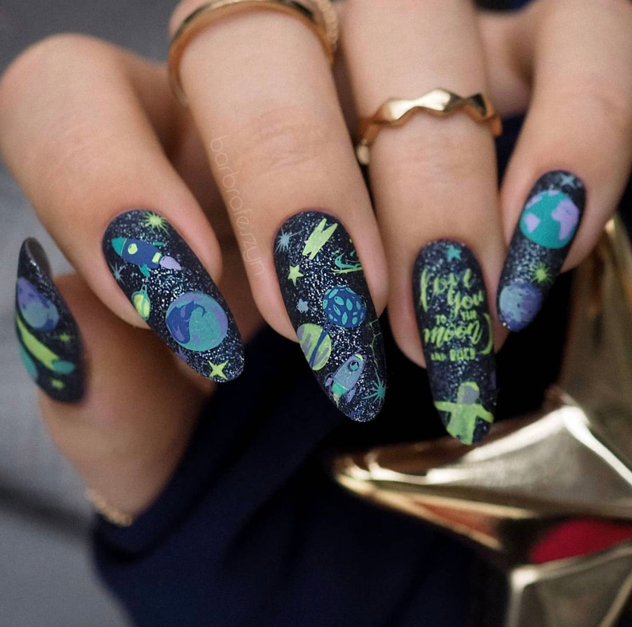 Hello Universe (CjS-161) Steel Stamping Plate 8 x 8 Clear Jelly Stamper 