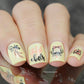 Festive & Flirty (CjS C-35) Steel Nail Art Stamping Plate 14 x 9 Clear Jelly Stamper 