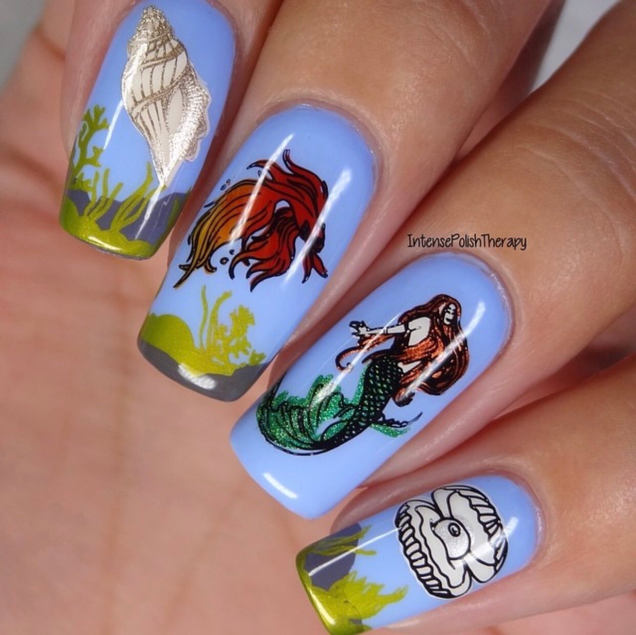 Suzie's Mermaid & Things (CjS LC-48 ) Steel Stamping Plate 14 x 9 Clear Jelly Stamper 