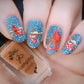 Mistletoe Wishes (CjS C-47) Steel Nail Art Stamping Plate 14 x 9 Clear Jelly Stamper 