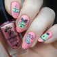 Festive & Flirty (CjS C-35) Steel Nail Art Stamping Plate 14 x 9 Clear Jelly Stamper 