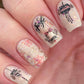 Festive & Flirty (CjS C-35) Steel Nail Art Stamping Plate 14 x 9 Clear Jelly Stamper 