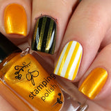 #105 Tangerine Fizz - Nail Stamping Color (5 Free Formula) Polish Clear Jelly Stamper 