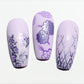 Grunge Series - Textures (CjS-200) Steel Stamping Nail Art Plate 14 x 9 Clear Jelly Stamper 