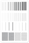 Got Plaid? CjS-56 Steel Nail Art Stamping Plate 14 x 9 Clear Jelly Stamper 