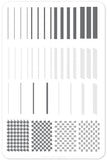Got Plaid? CjS-56 Steel Nail Art Stamping Plate 14 x 9 Clear Jelly Stamper 